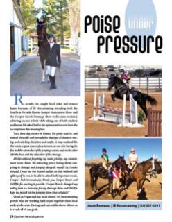 Jessie Bonneau--SN Equestrian Magazine